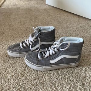 Gray high top vans!